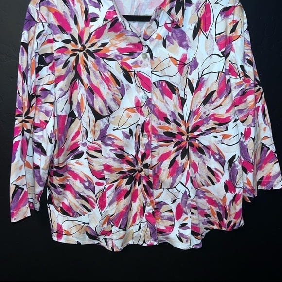 Chico's | Tops | Additions By Chicos
Cotton Blend Multicolor Size:3 Like New - Picture 4 of 8